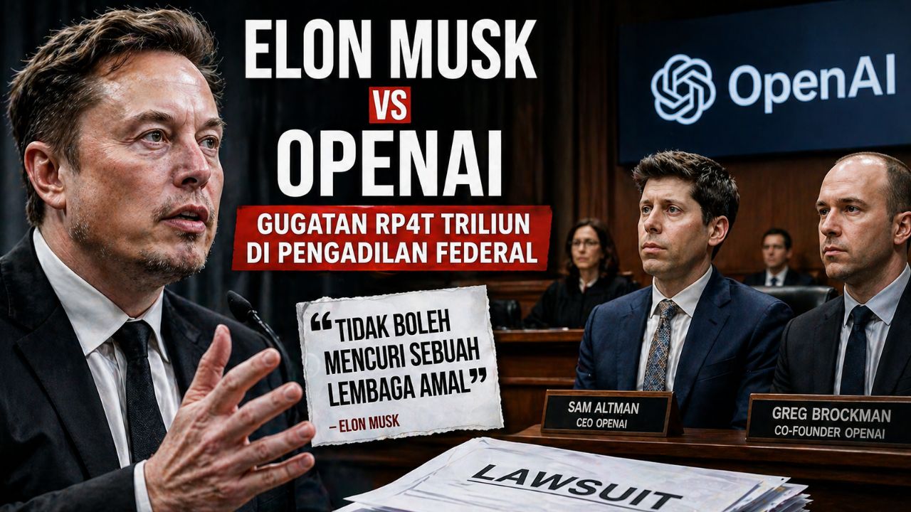 Panas! Elon Musk Seret OpenAI ke Pengadilan, Bongkar Dugaan Pengkhianatan Misi AI